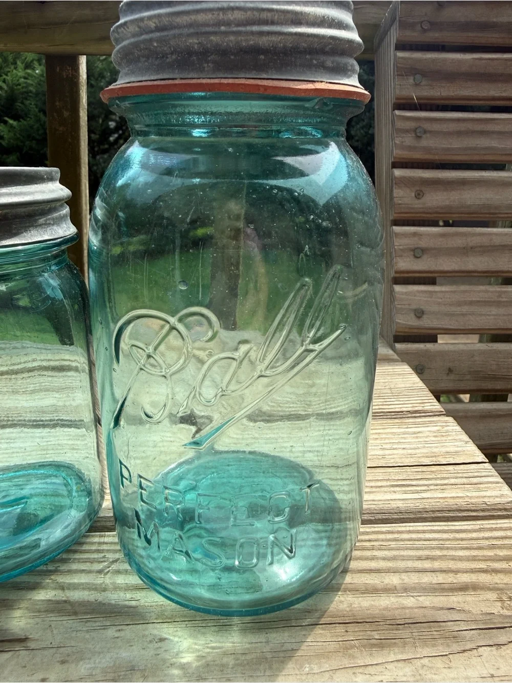 Ball Aqua Glass Mason Jar Collection - Set of 4
